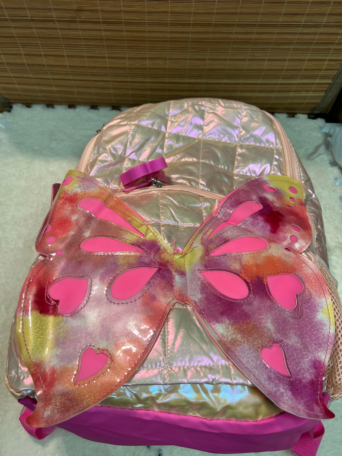 Girls Butterfly Style Backpack Bag