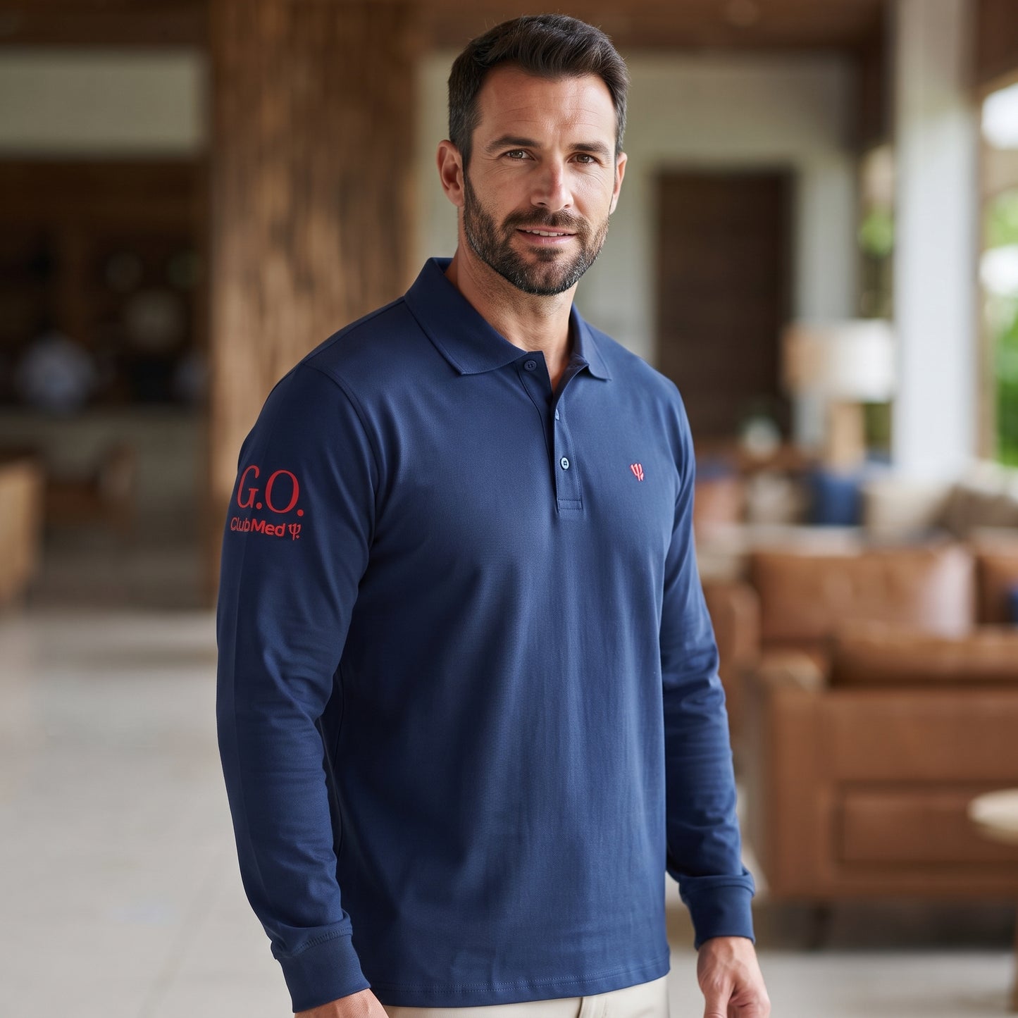 Go Club Med Brand Long Sleeves Mens T Shirt