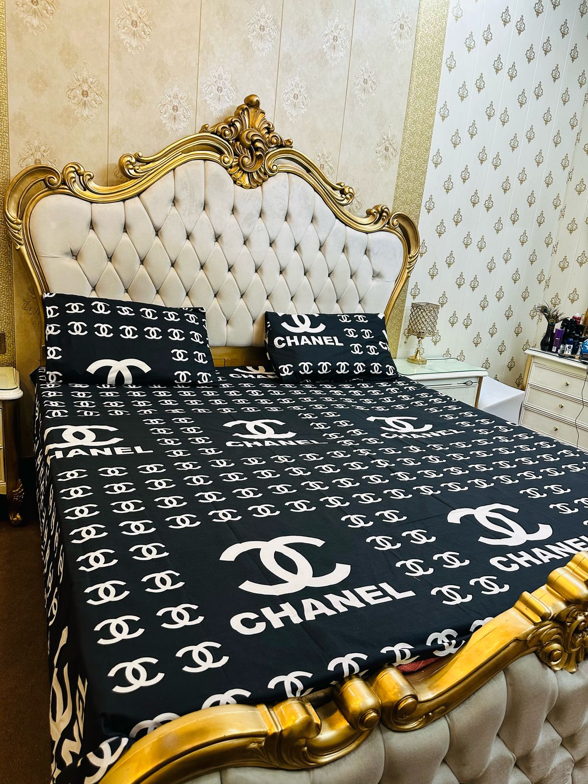 Chanel Bed Sheet With Pillow Cover