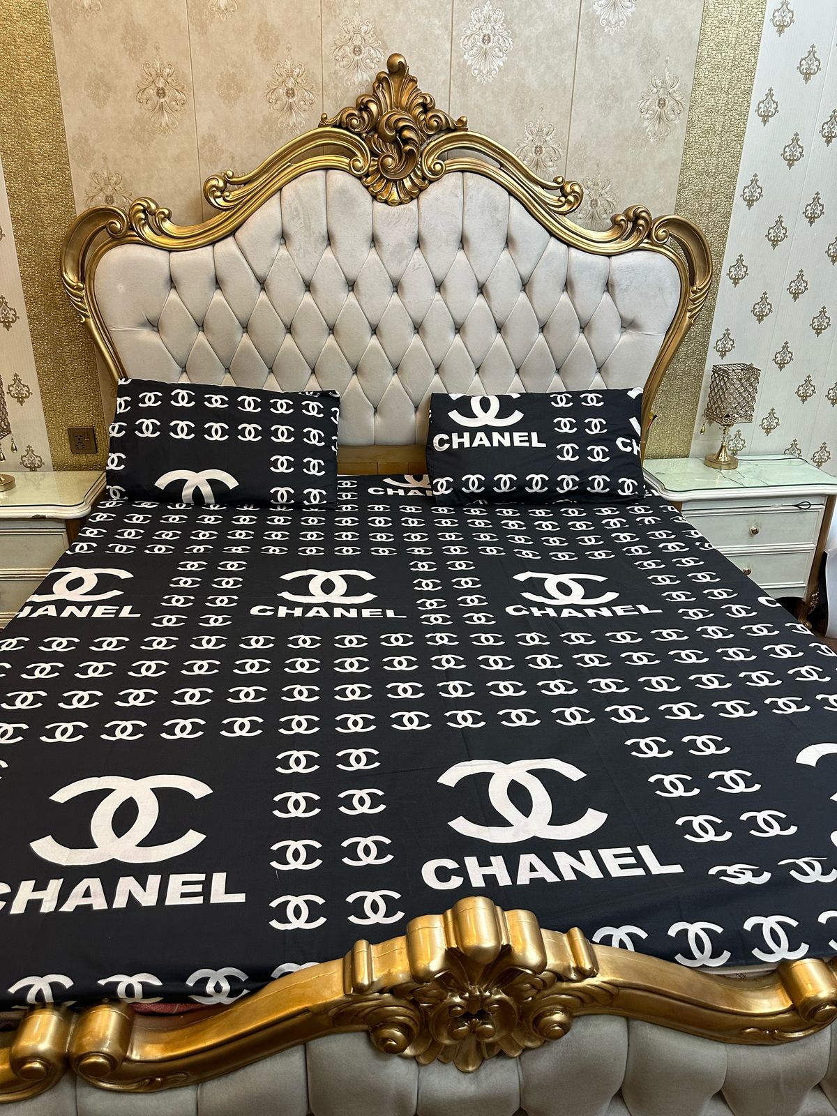 Chanel Bed Sheet With Pillow Cover