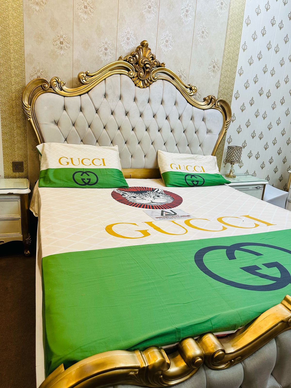 Gucci Bed Sheet With Pillow Covers