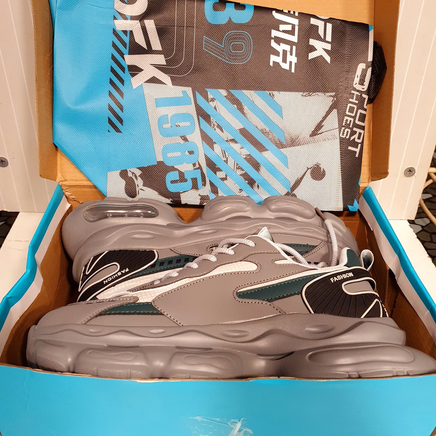 Sports Shoes Grey Green