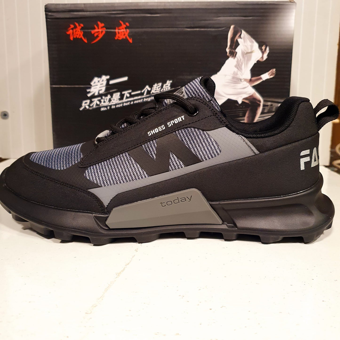 Fashion Shoes Sports Black Grey