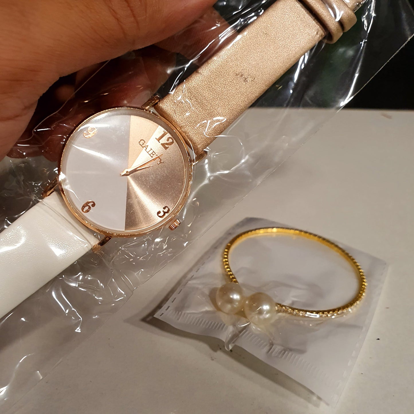 White Rose Gold Watch