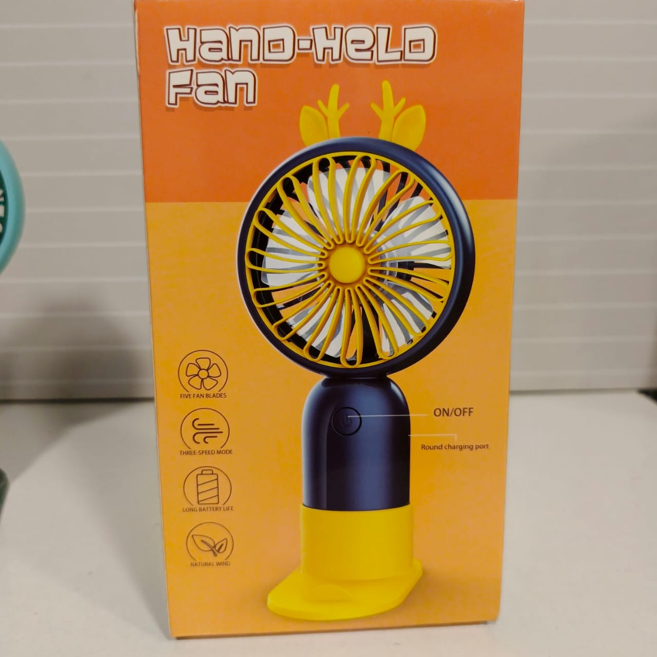 Hand Held Fan With Base, 21550