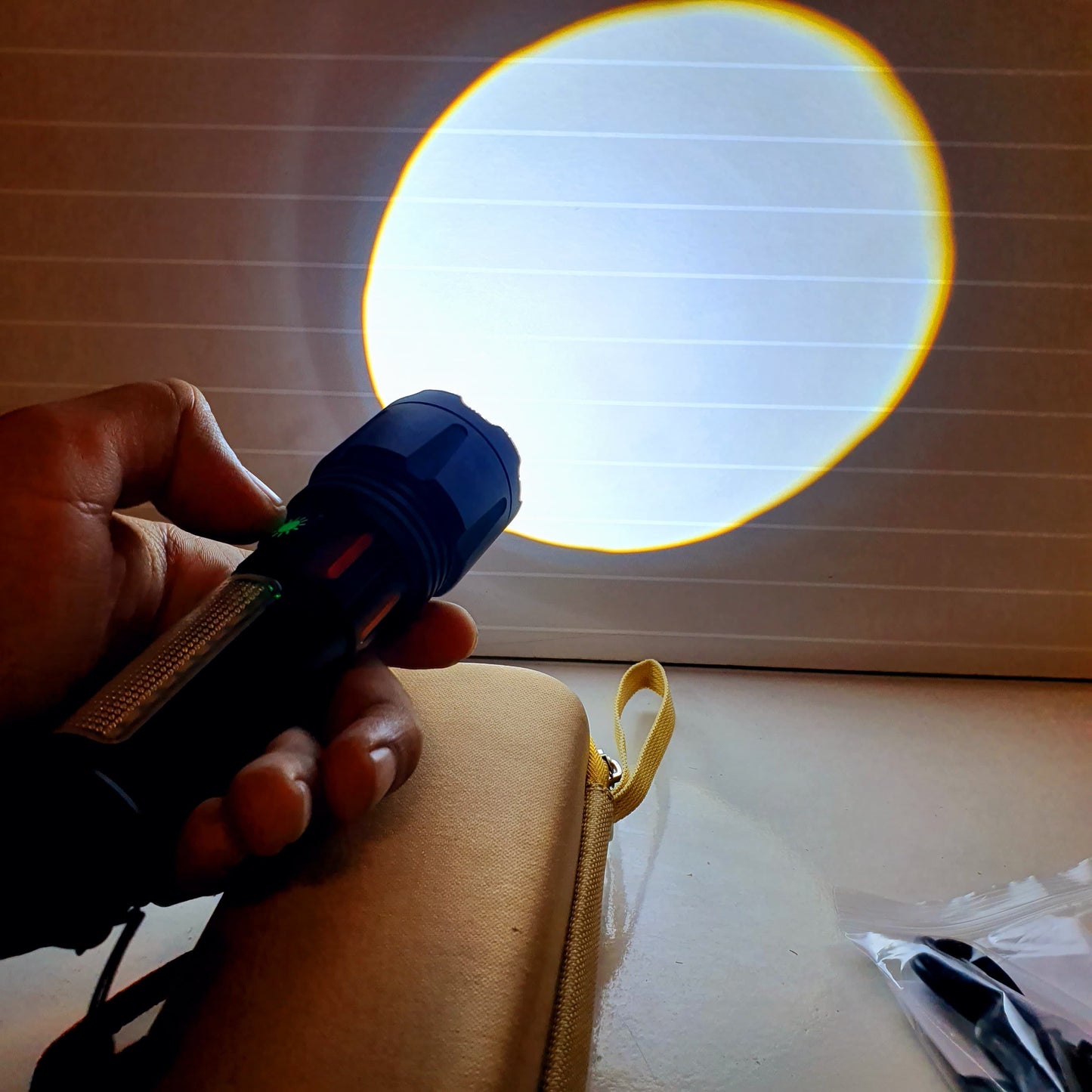 Torch Flash Light with Pouch Rechargeable 61100