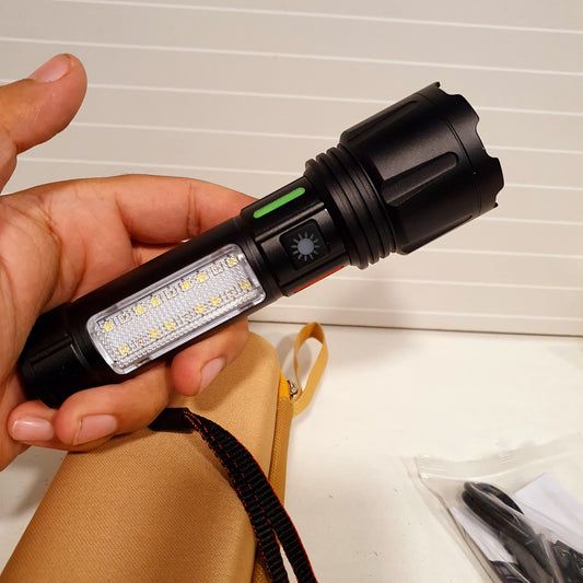 Torch Flash Light with Pouch Rechargeable 61100