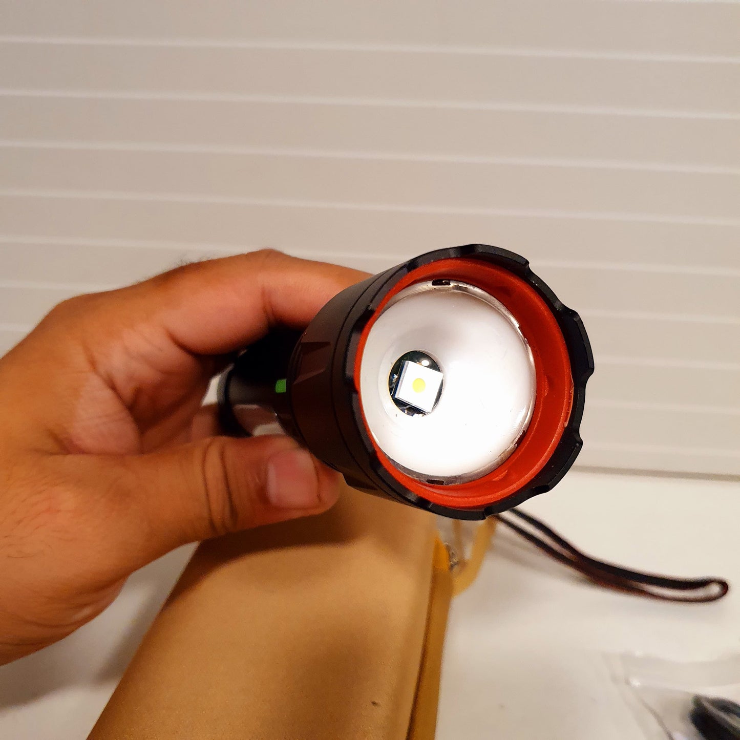 Torch Flash Light with Pouch Rechargeable 61100