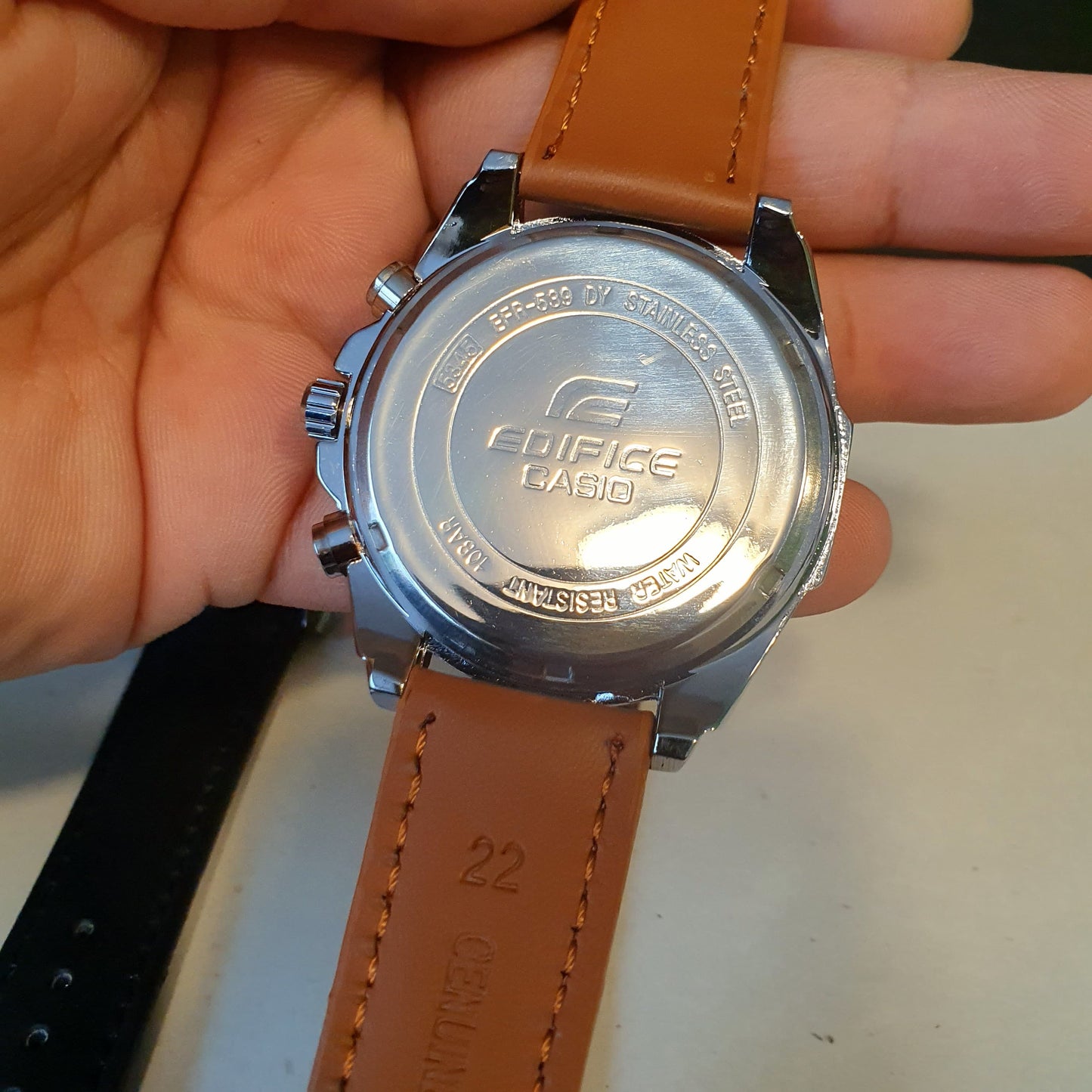 Casio Edifice Gents Leather Strap Watch 12450