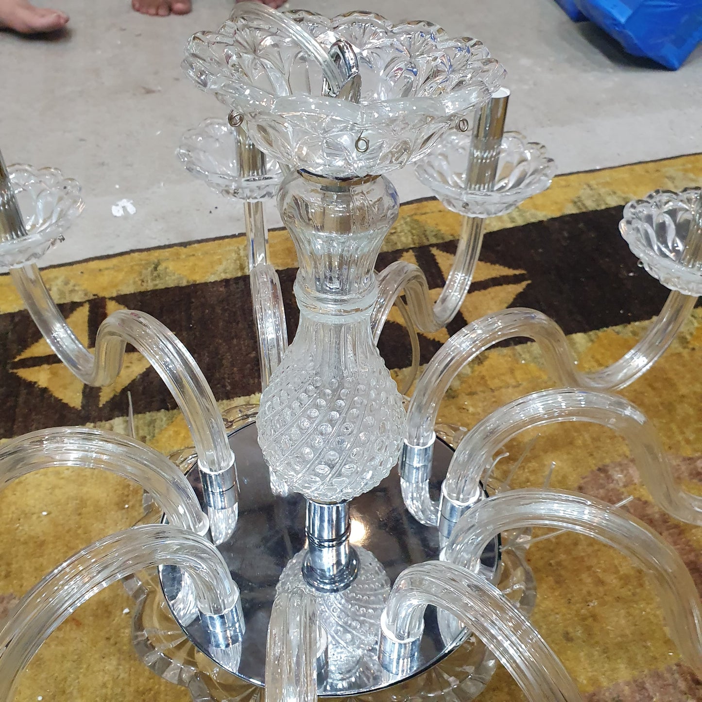 Crystal Chandelier 9 Arms Antique Vintage Style