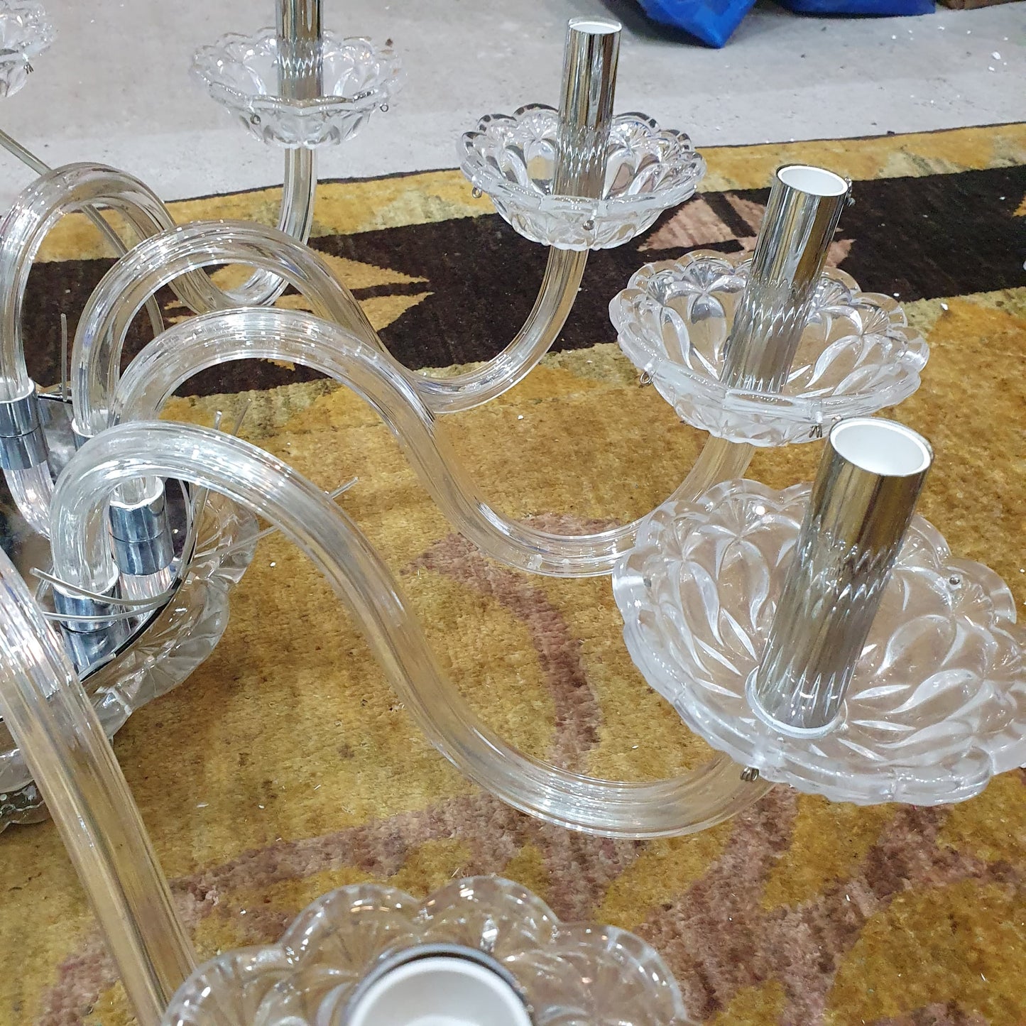 Crystal Chandelier 9 Arms Antique Vintage Style