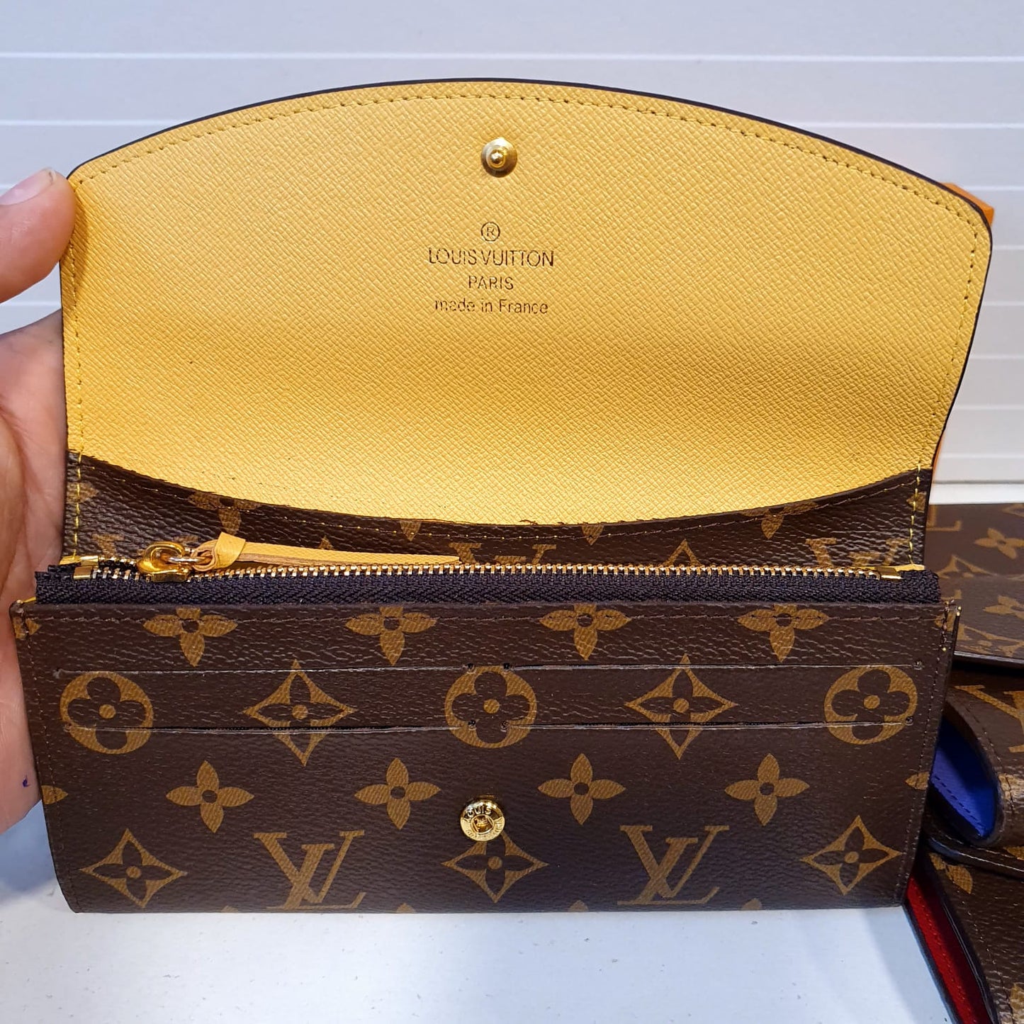 LV Brown Ladies Clutch Wallet