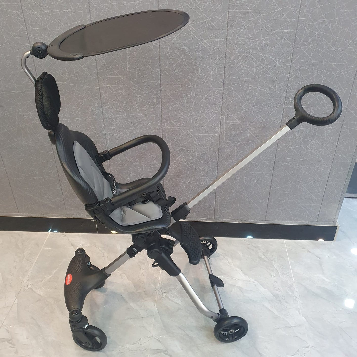 Baby Stroller, Foldable Four-Wheeled Child Stroller With Sun Shade
