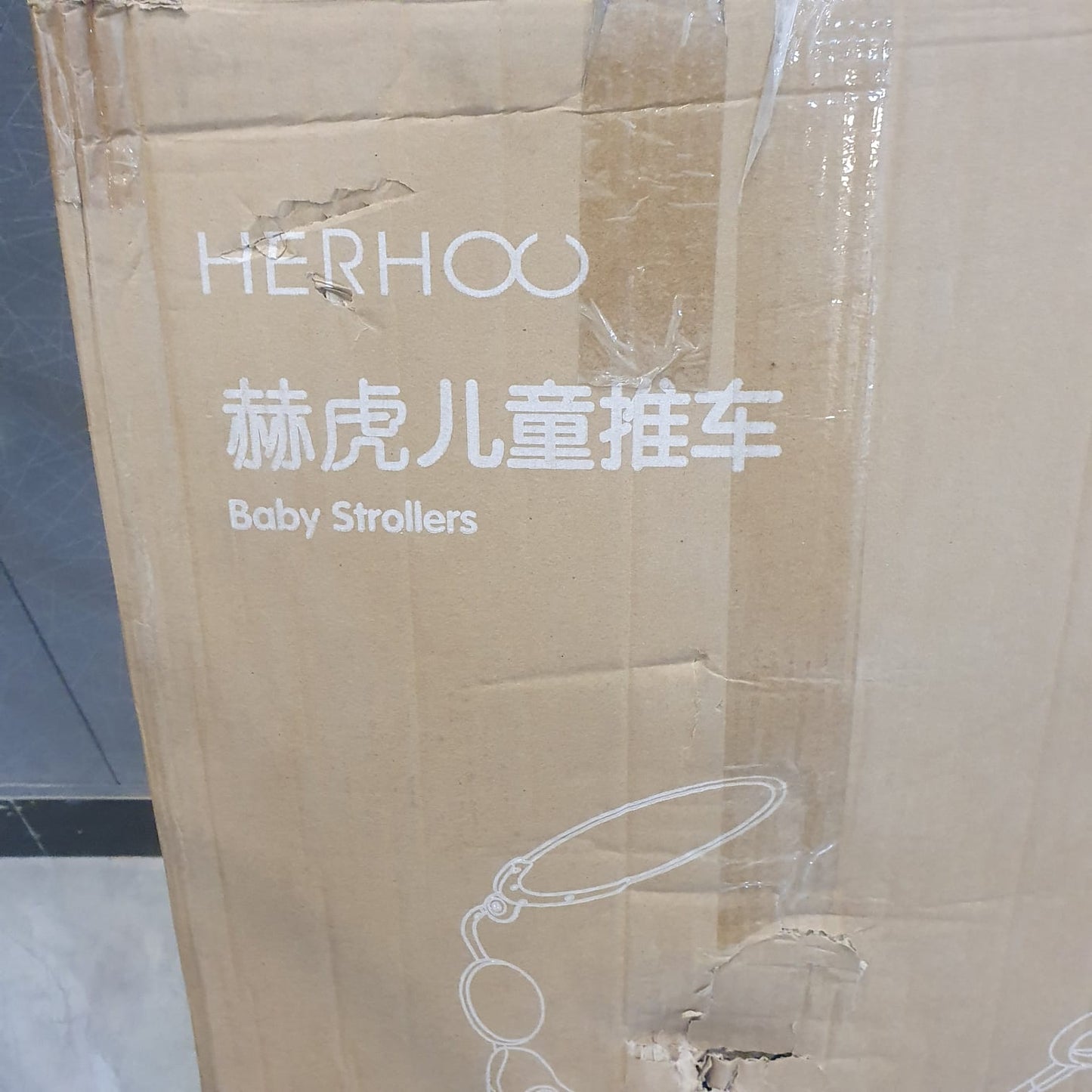 Baby Stroller, Foldable Four-Wheeled Child Stroller With Sun Shade