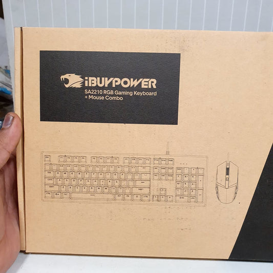 IbuyPower RGB Gaming Keyboard and Mouse, 42450