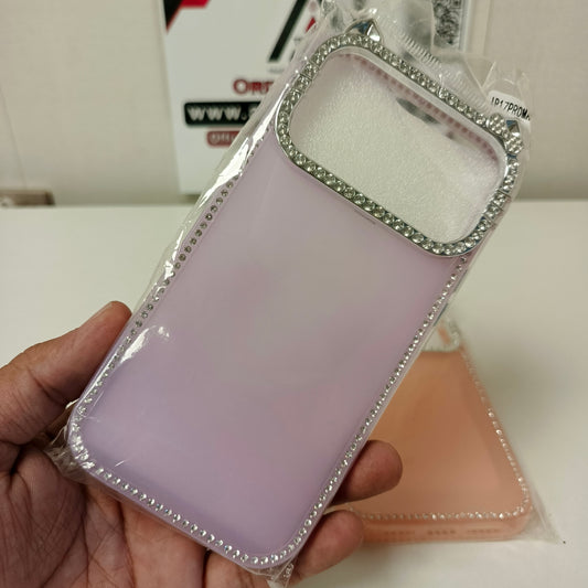 Silicone Diamond DecoratedCover Iphone 17 Pro Max Pouch, 21600