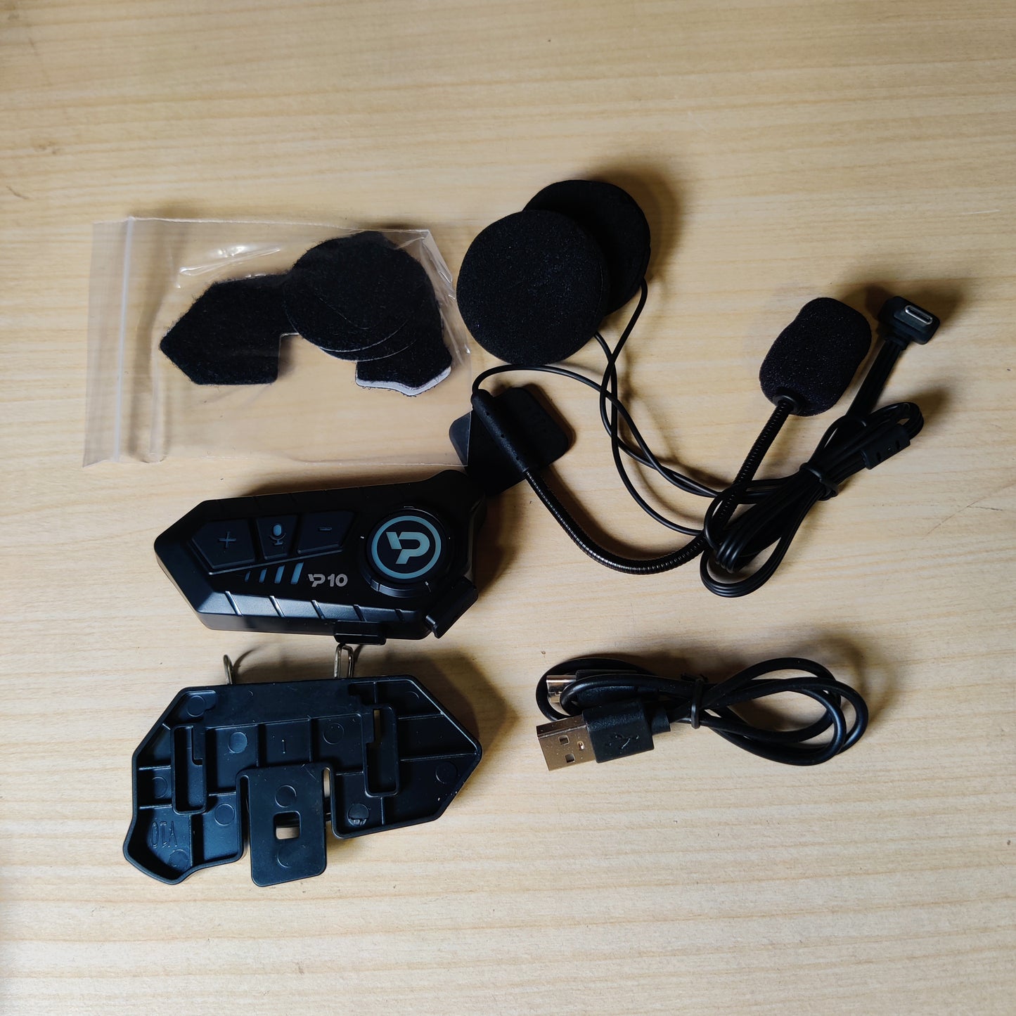 P10 Helmet Wireless Headphones RGB Light Waterproof Bluetooth Headset