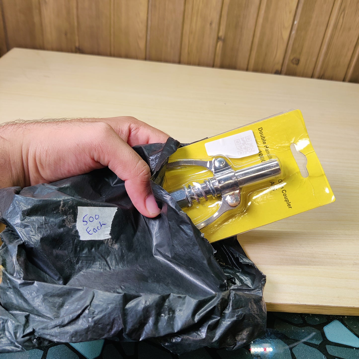 Heavy Duty Double Handle Quick Release Grease Gun Coupler