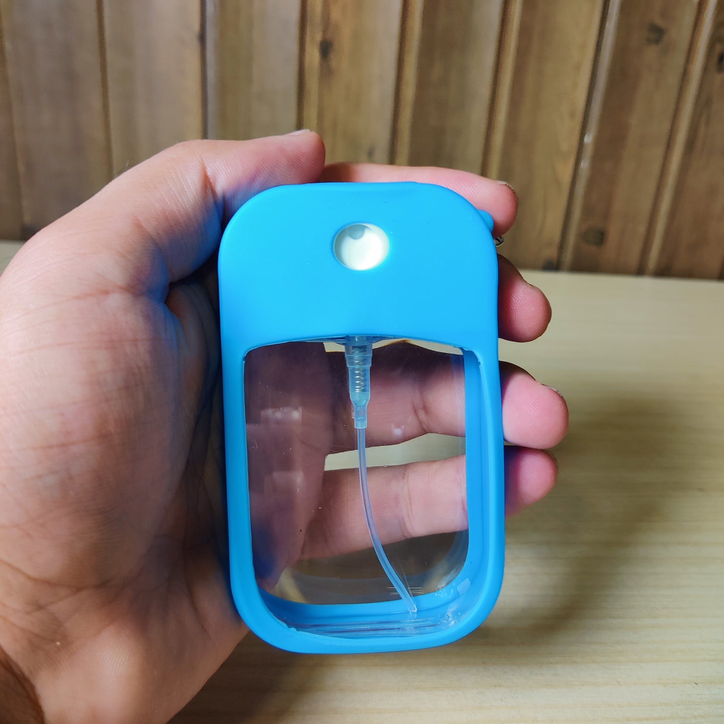 Blue Portable Card Hand Sanitizer Spray Bottle