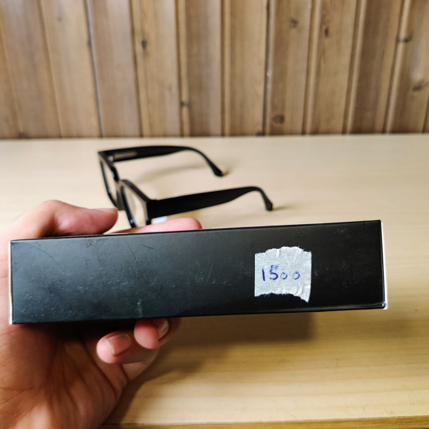 Black Thick Square Frame Eyeglasses
