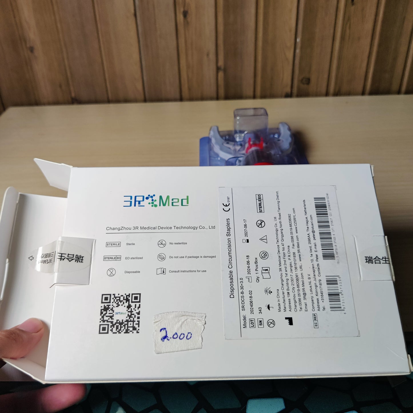 3RMed Disposable Circumcision Stapler Size 30
