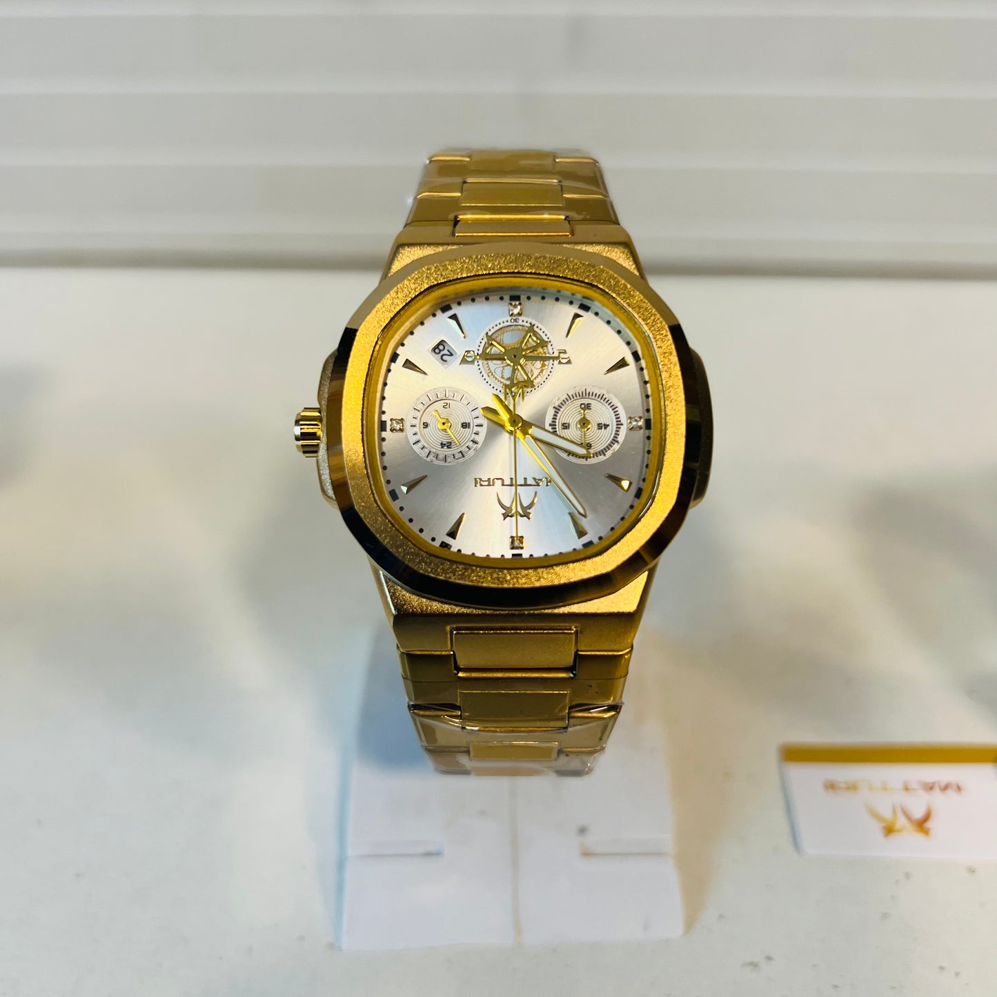 Men's Watch chronograph working Stainless Steel high quality 32750