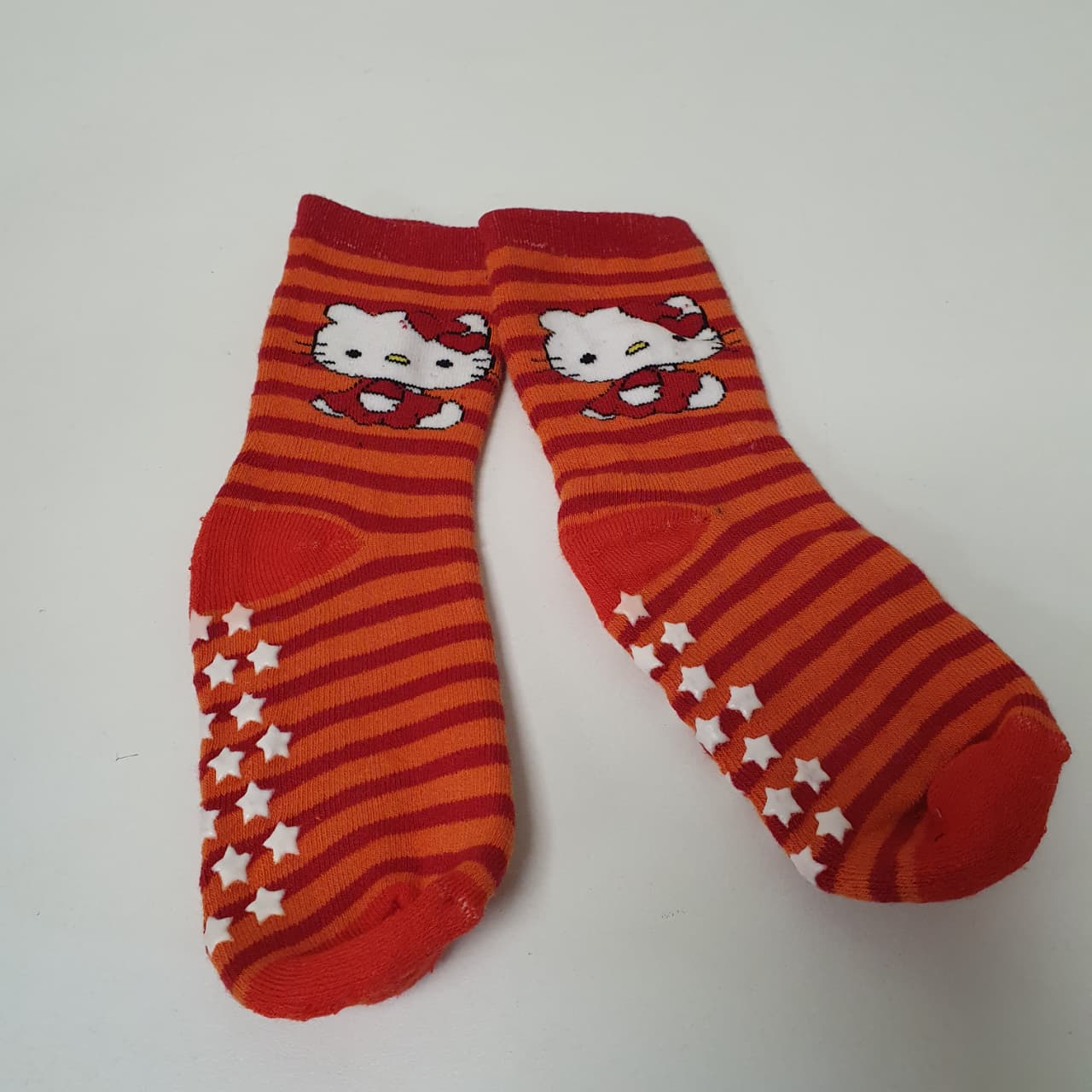 Red Lines Hello Kittey Socks 5 to 8 yrs, Pack of 2 Pairs
