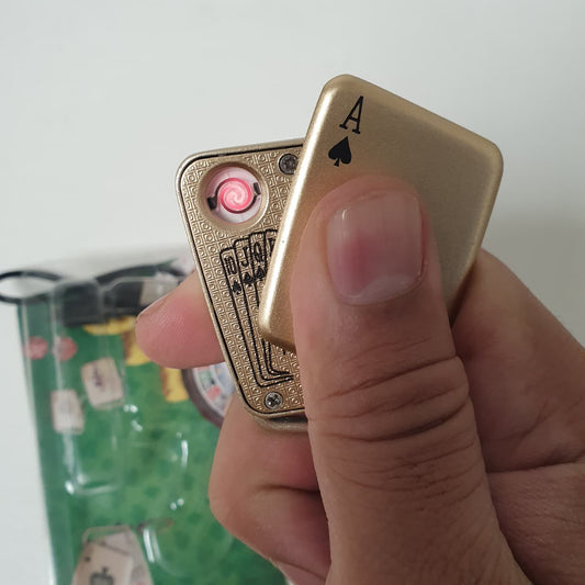 Poker Keychain Cigrete Lighter Rechargeable , 2