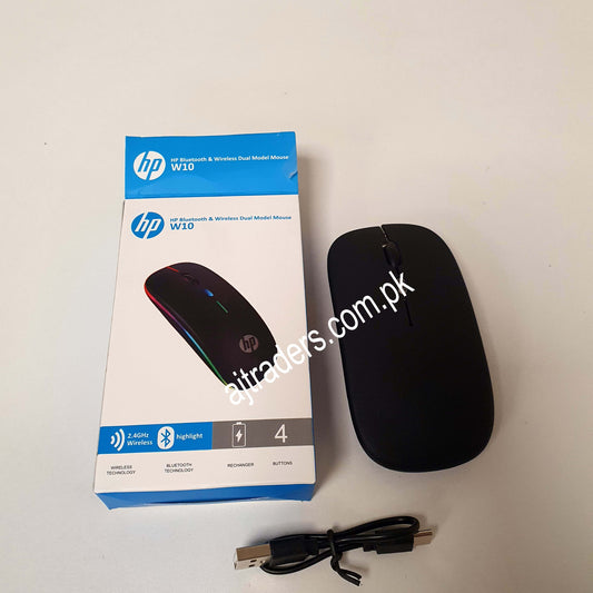 HP black W10 Mouse RGB light, 21510