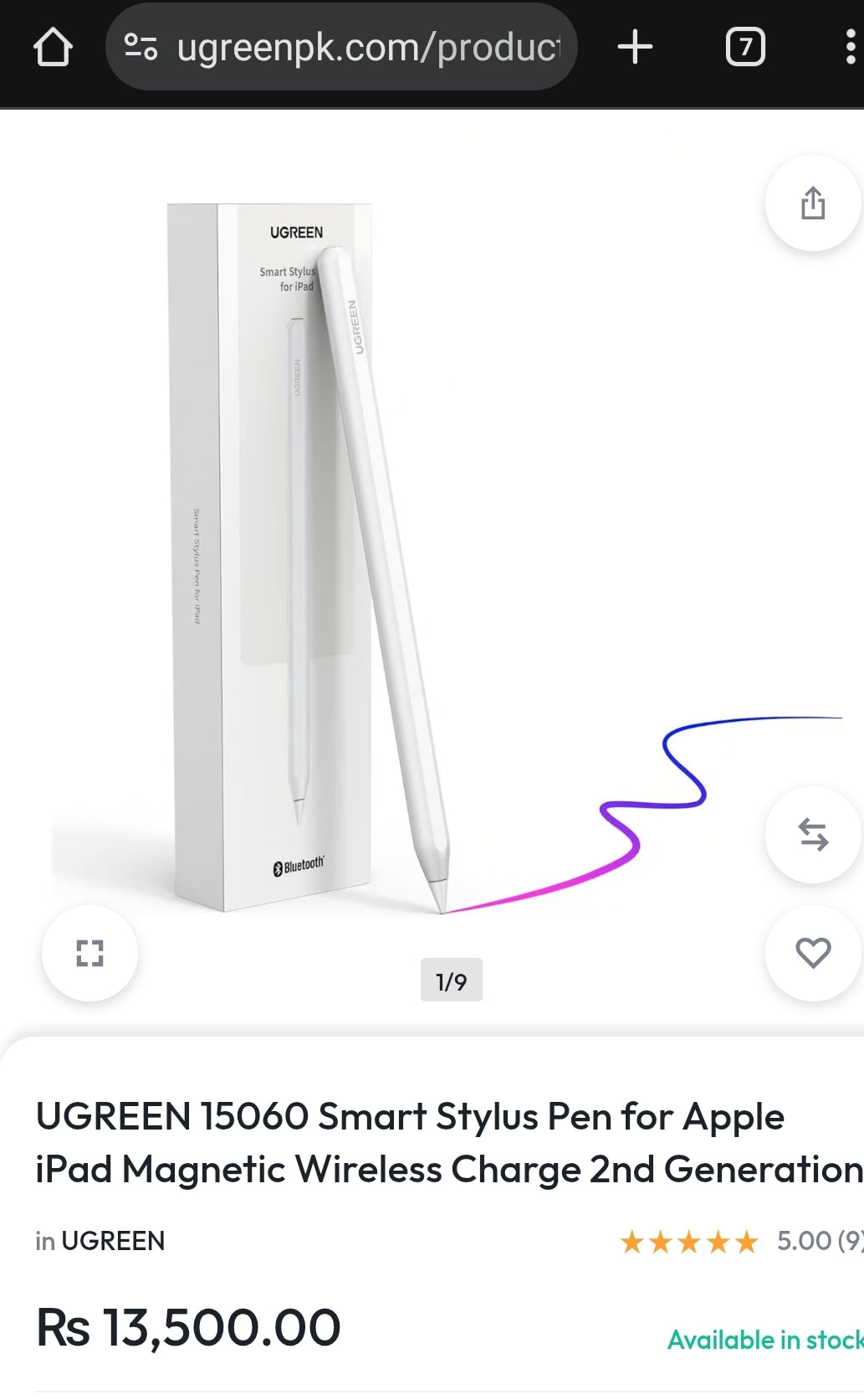 Ugreen Smart Stylus Pen for Ipads