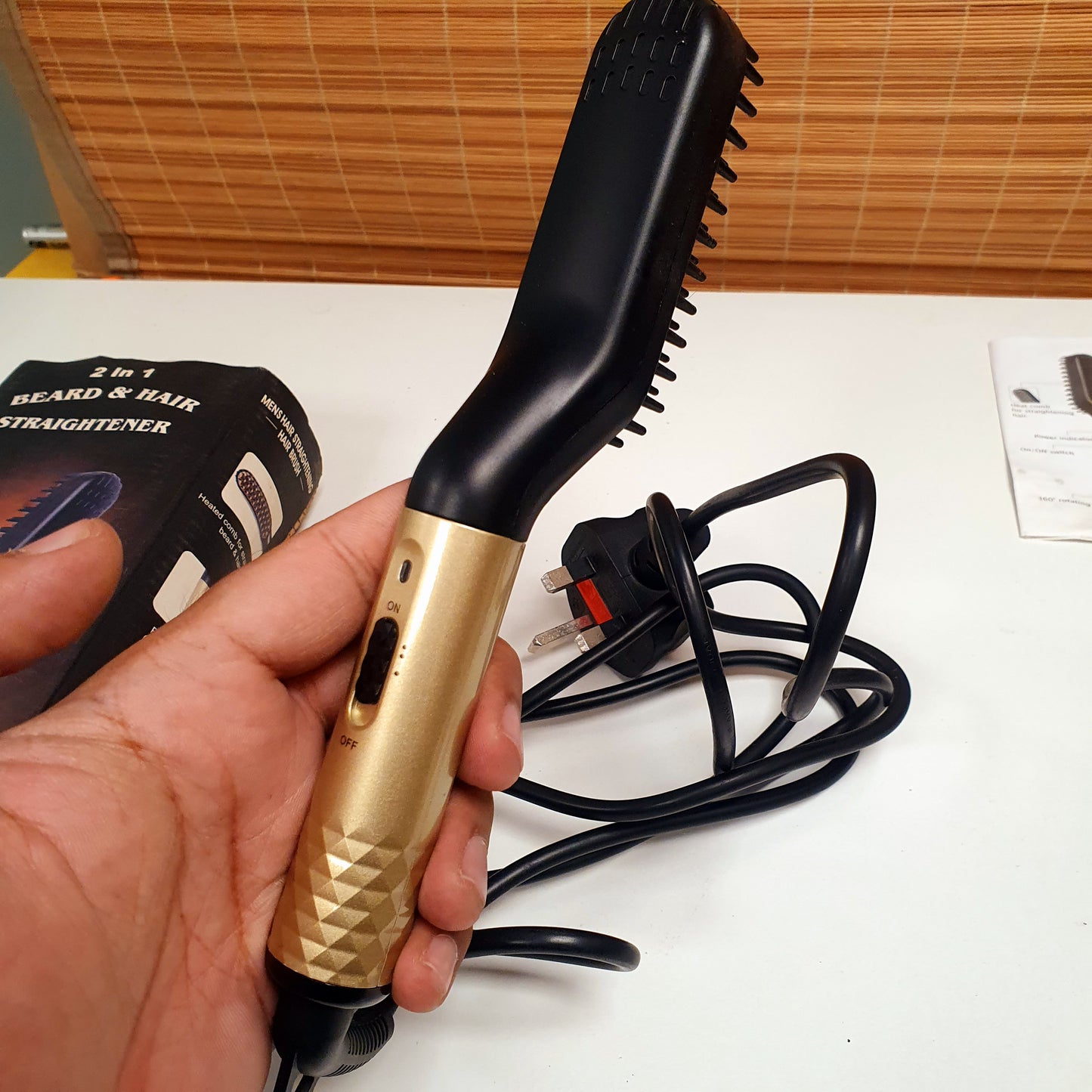 2 in 1 Beard and Hair Straightening Comb
