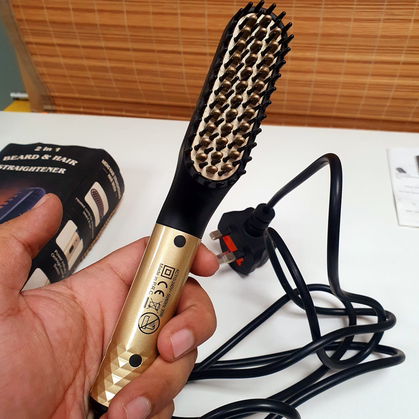 2 in 1 Beard and Hair Straightening Comb