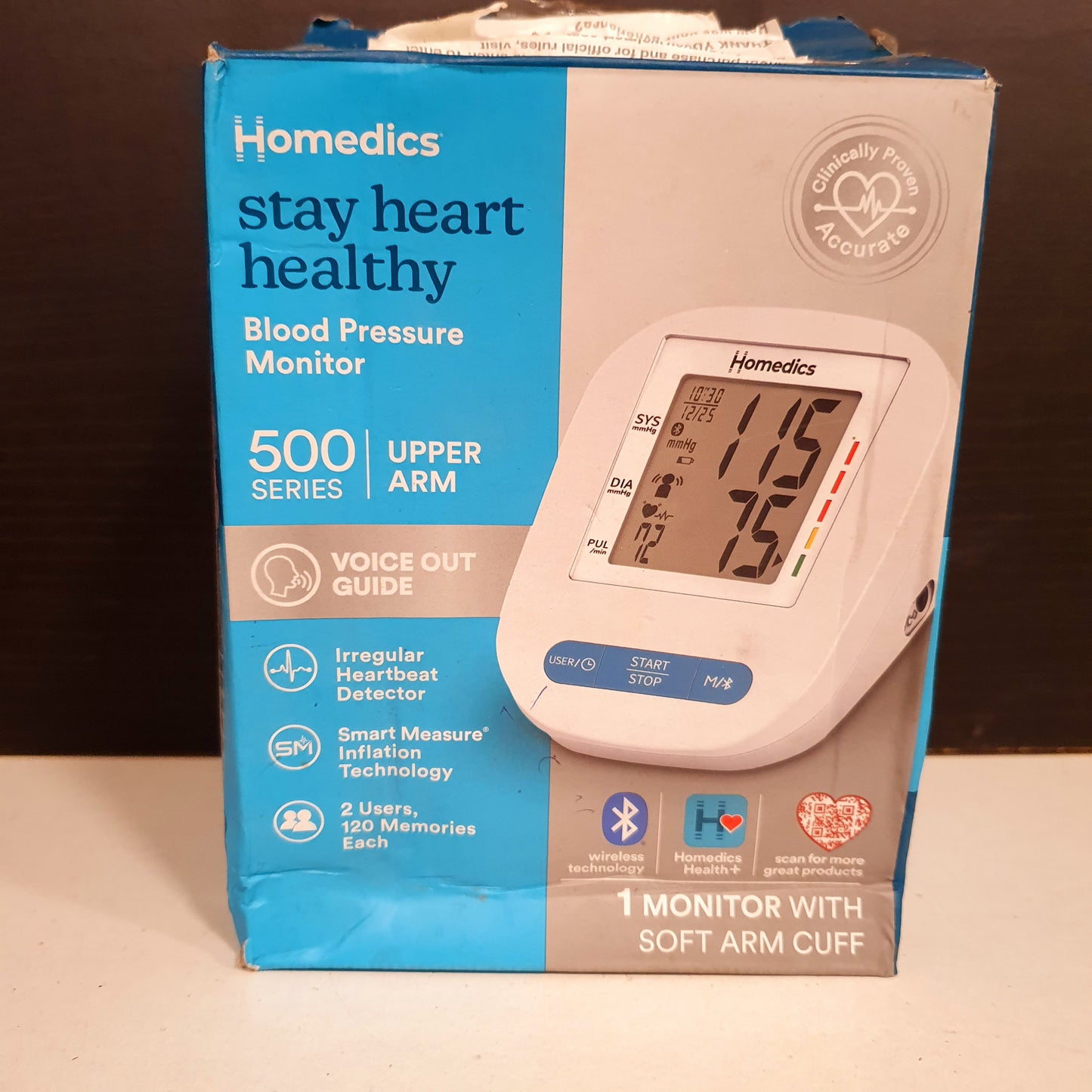 Homedics Stay Heart 500 Series Blood Pressure Monitor, 22550