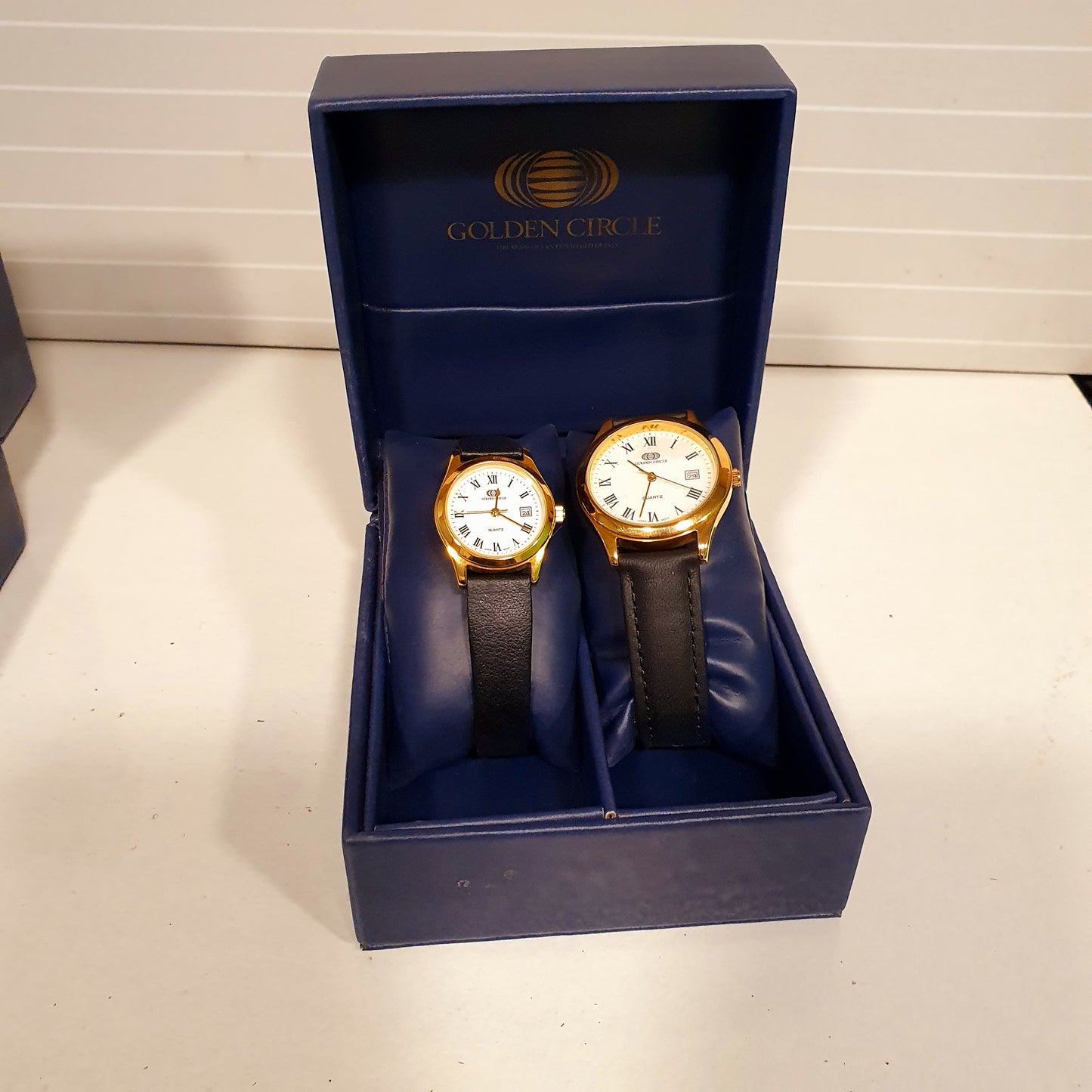 Golden Circle Couple Watch Gift Set
