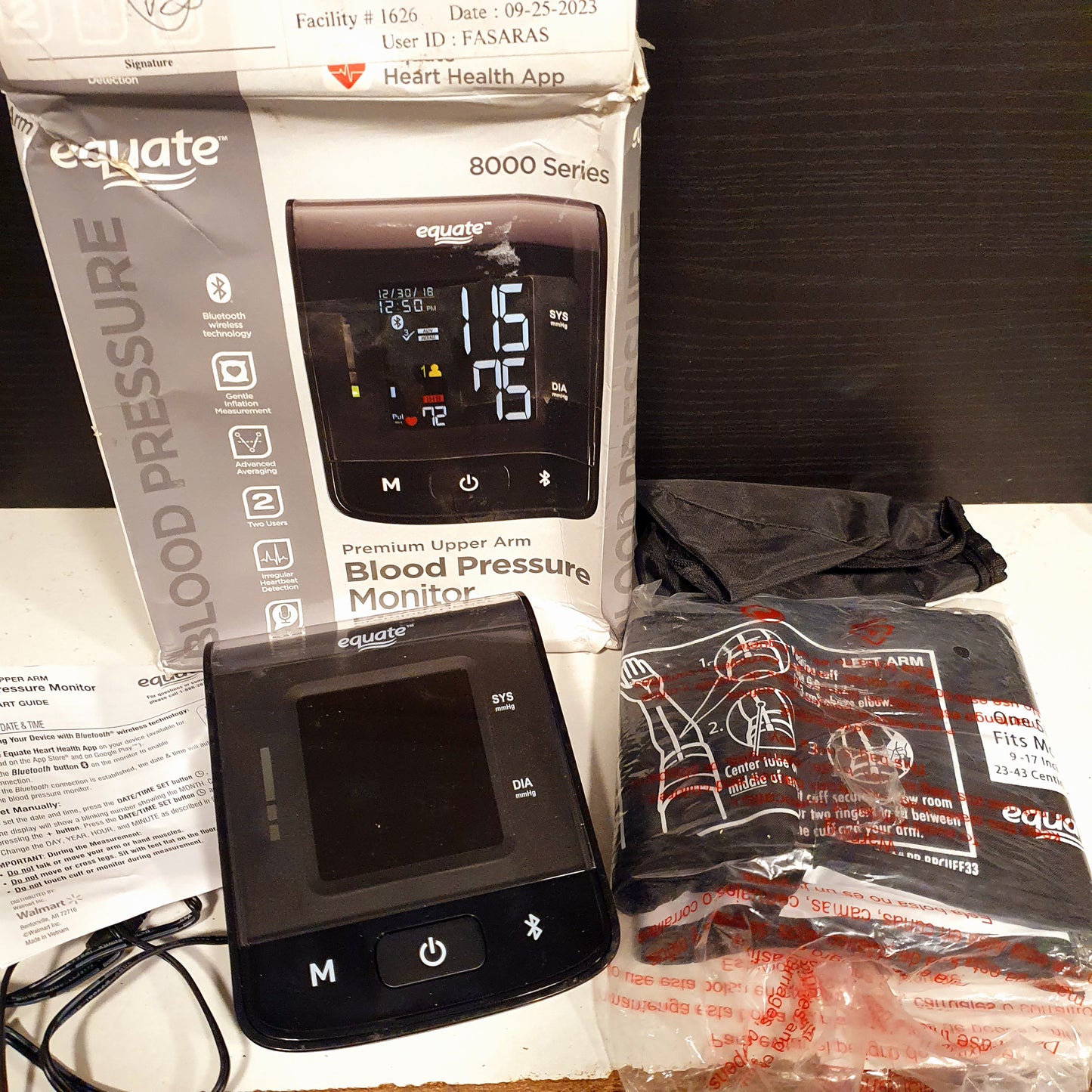 Equate 8000 Series BP Monitor, 11750