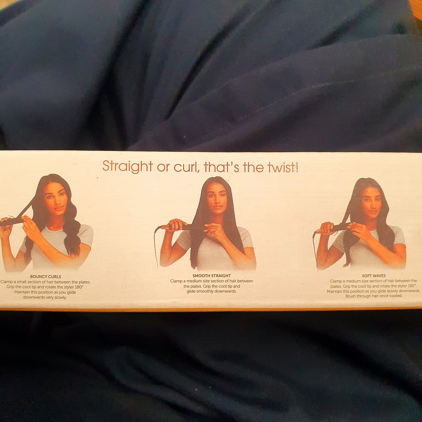 2 IN 1 Digital Straightner + Curler Unique Twisted Plates