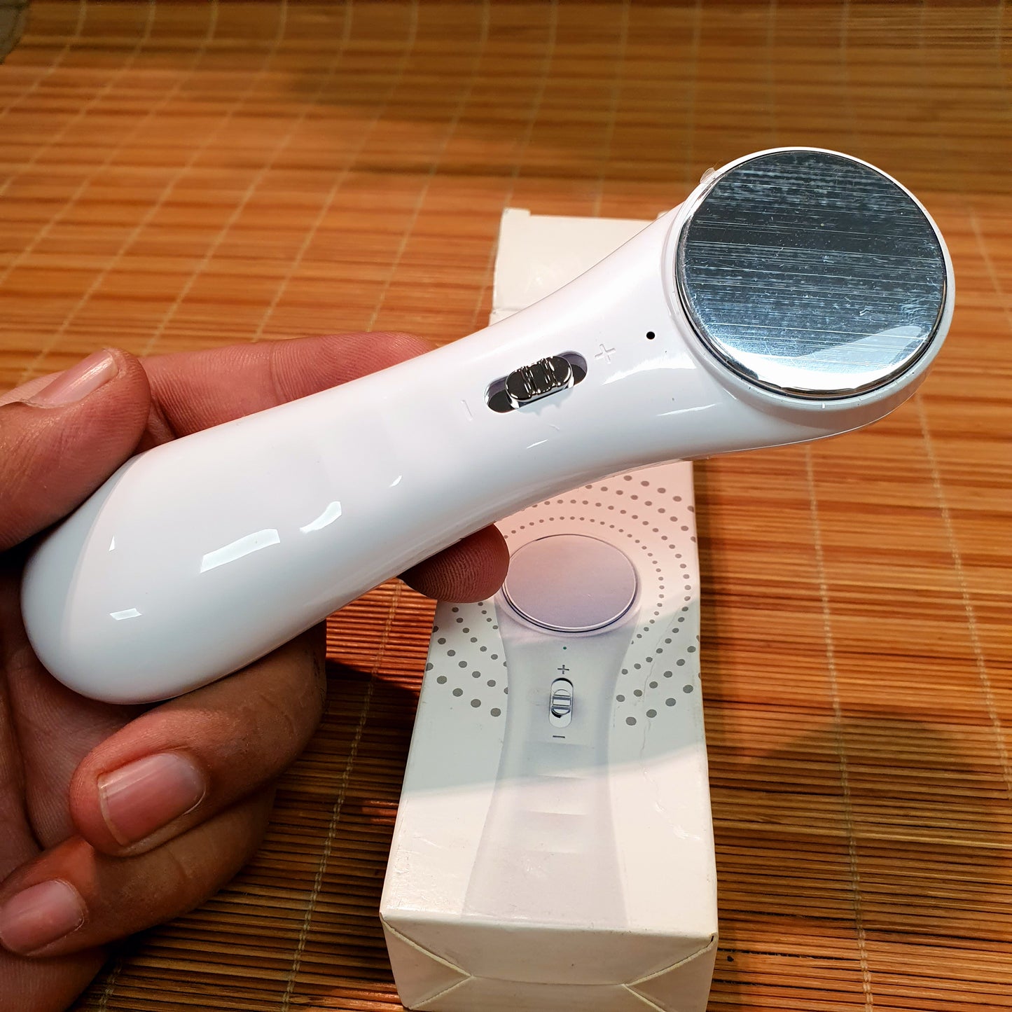 Ultrasonic anti aging ion fascial massager firming Skin care