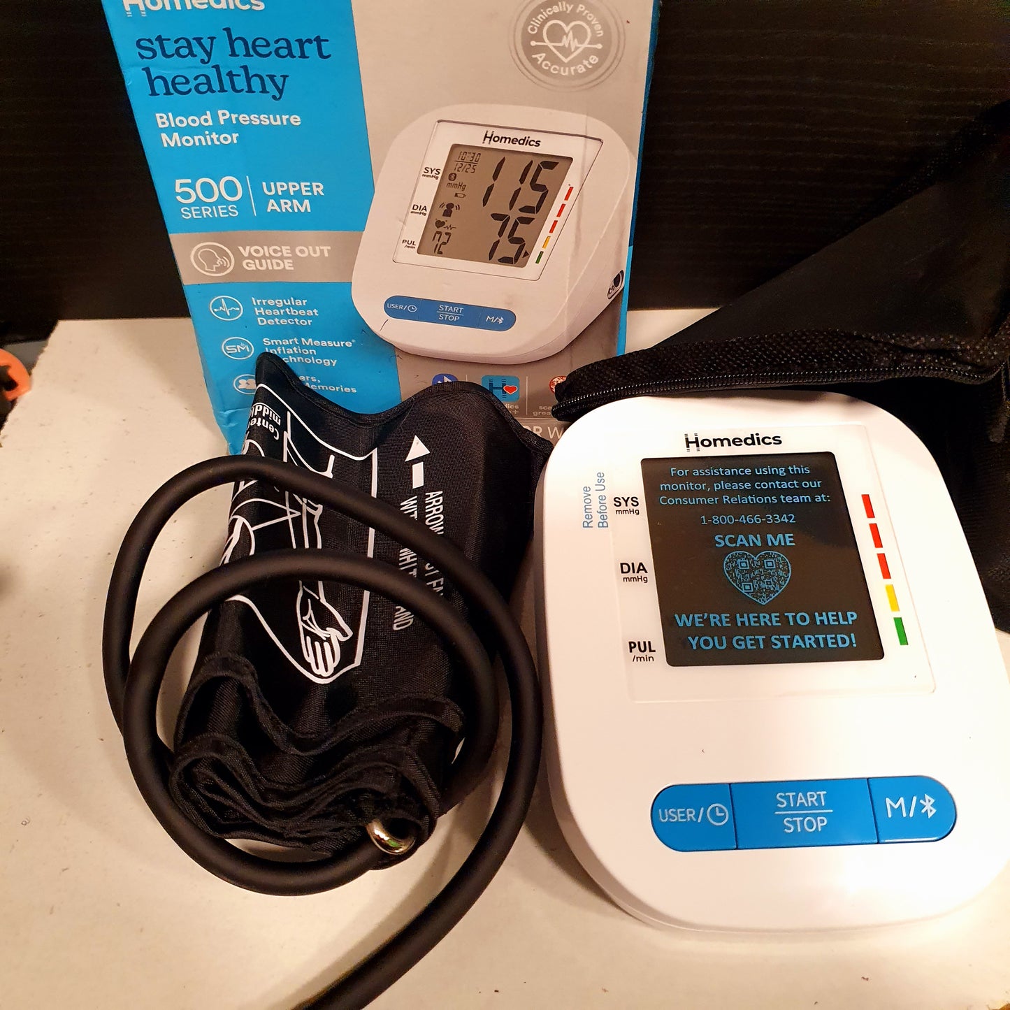 Homedics Stay Heart 500 Series Blood Pressure Monitor, 22550