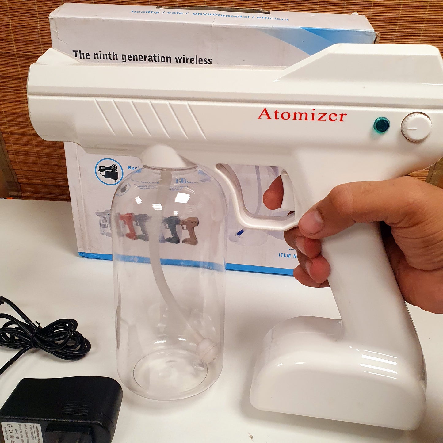 Wireless blue light nano atomizer steam gun