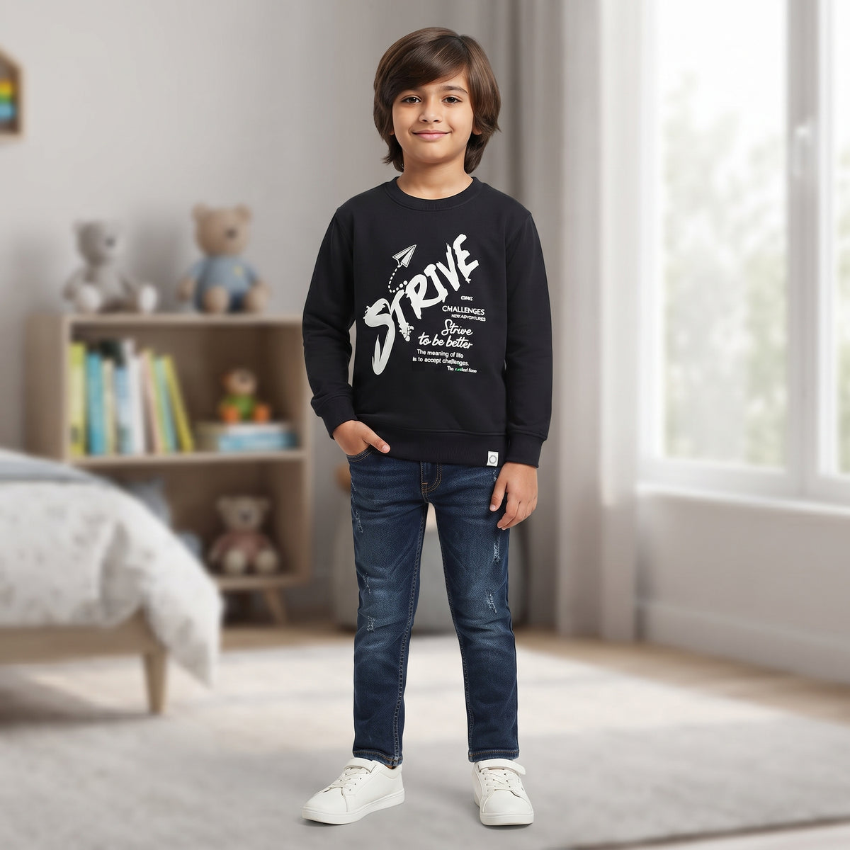 Kids Branded Sweat Shirts Full Sleeves