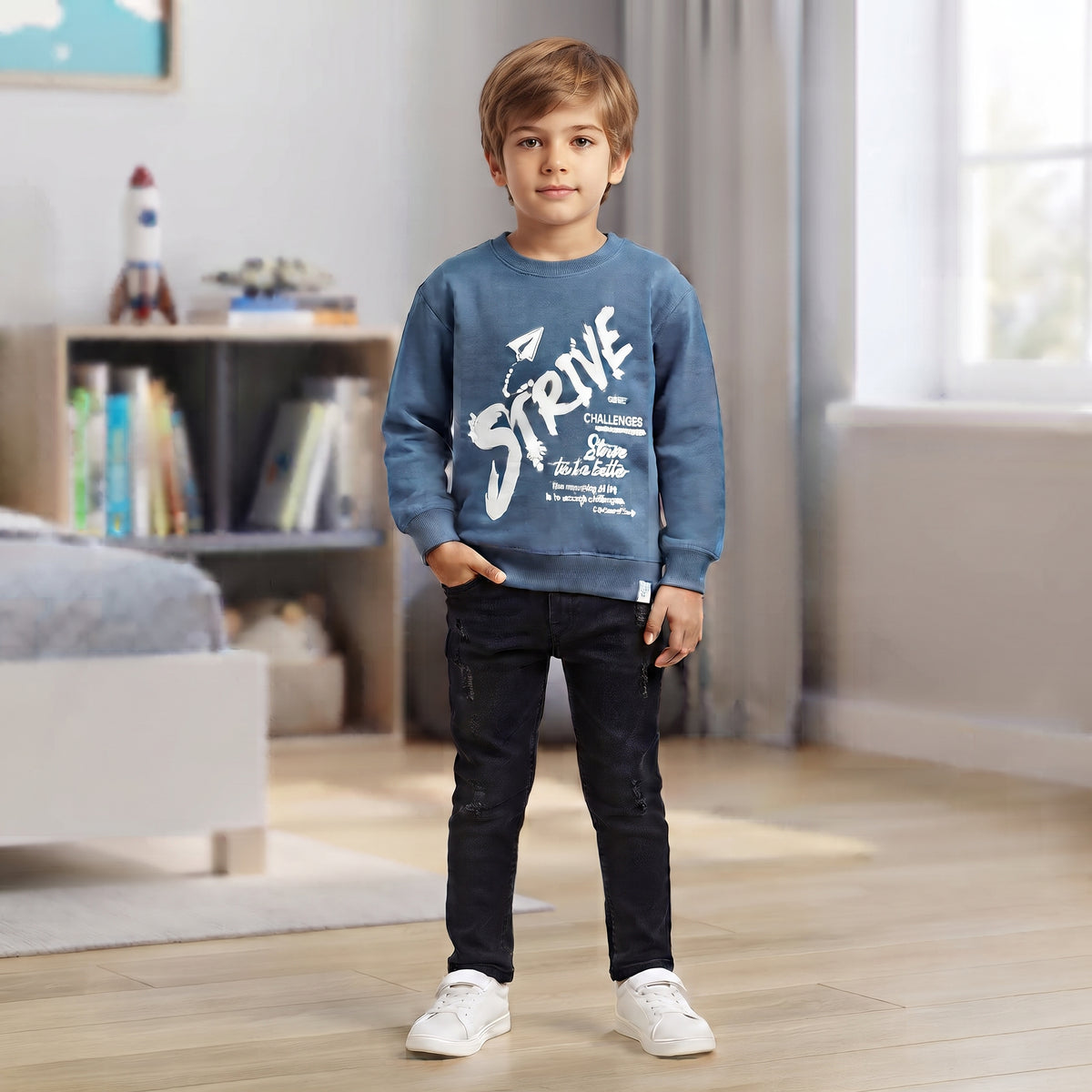 Kids Branded Sweat Shirts Full Sleeves
