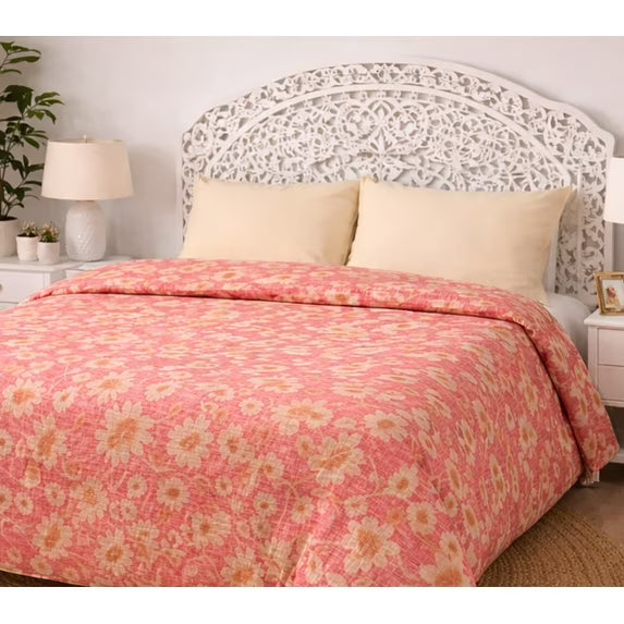 Etavonni Home Brown Pink Bedsheet , 3