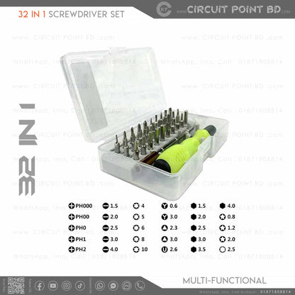 32-in-1 Multi-Purpose Precision Screwdriver Repair Tool Kit