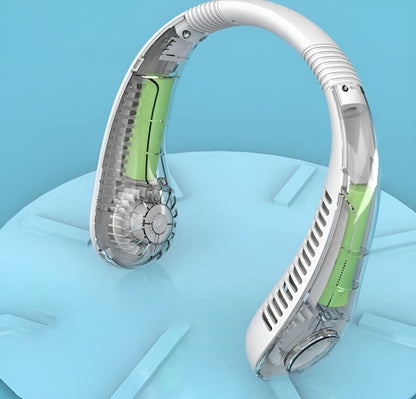 X5 Portable Leafless Hanging Neck Fan - Hands-Free Personal Cooler