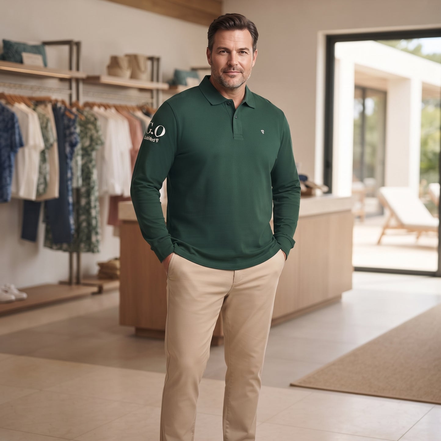 Go Club Med Brand Long Sleeves Mens T Shirt