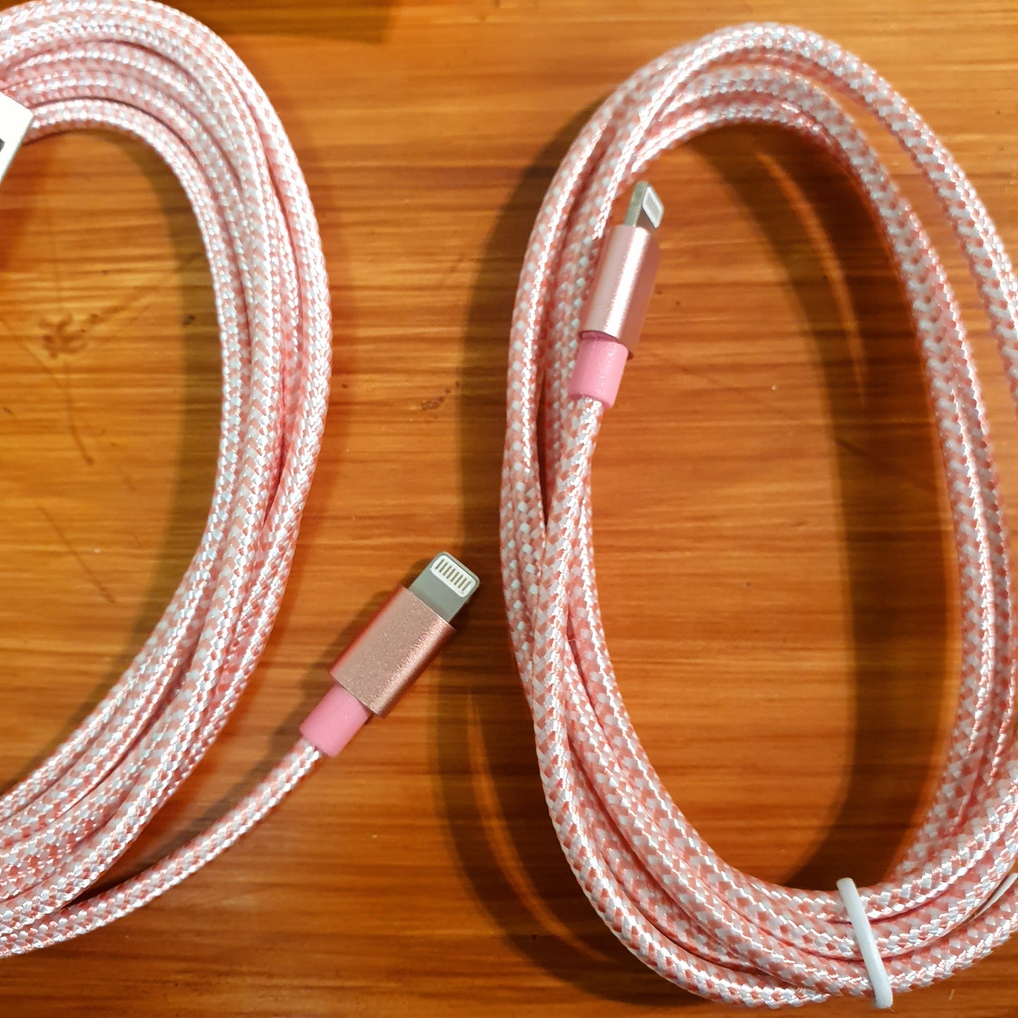 Iphone Lightening  Cable Pink Pack of 2