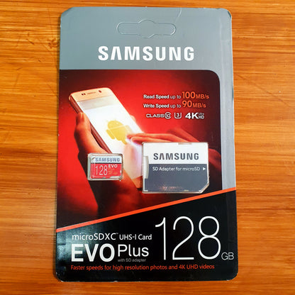 Samsung 128 GB Micro SD card for 4k Videos