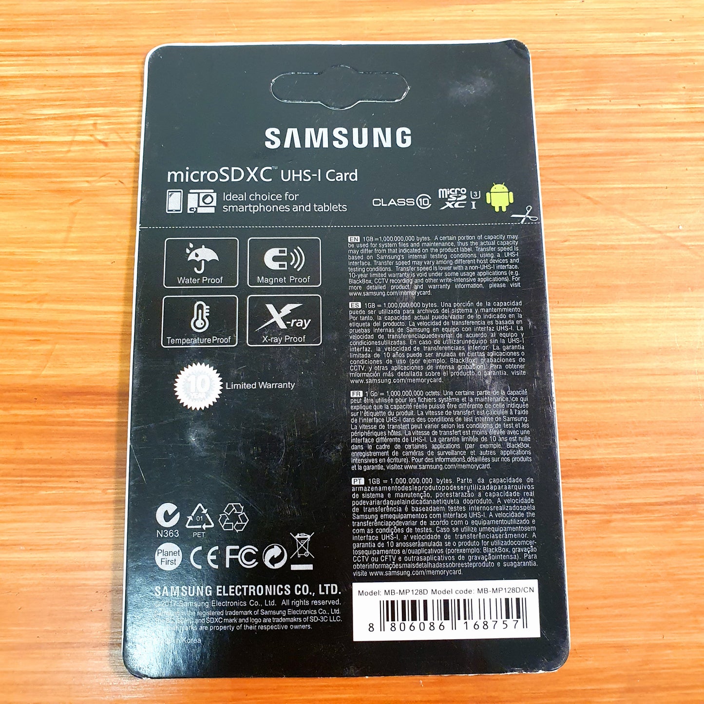 Samsung 128 GB Micro SD card for 4k Videos
