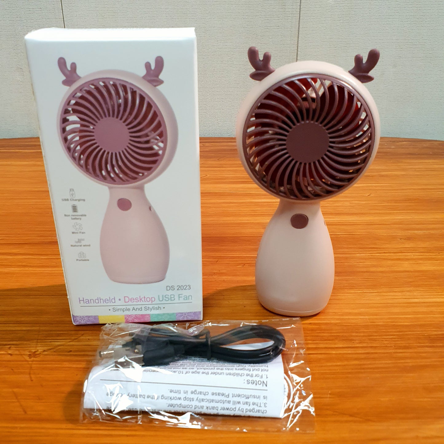 Rechargeable fan for kids