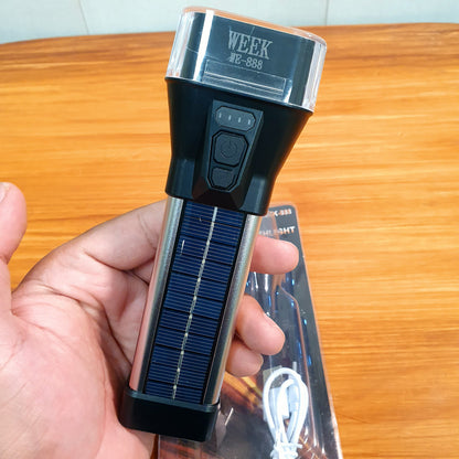 Solar Chargeable Flashlight 3 in 1